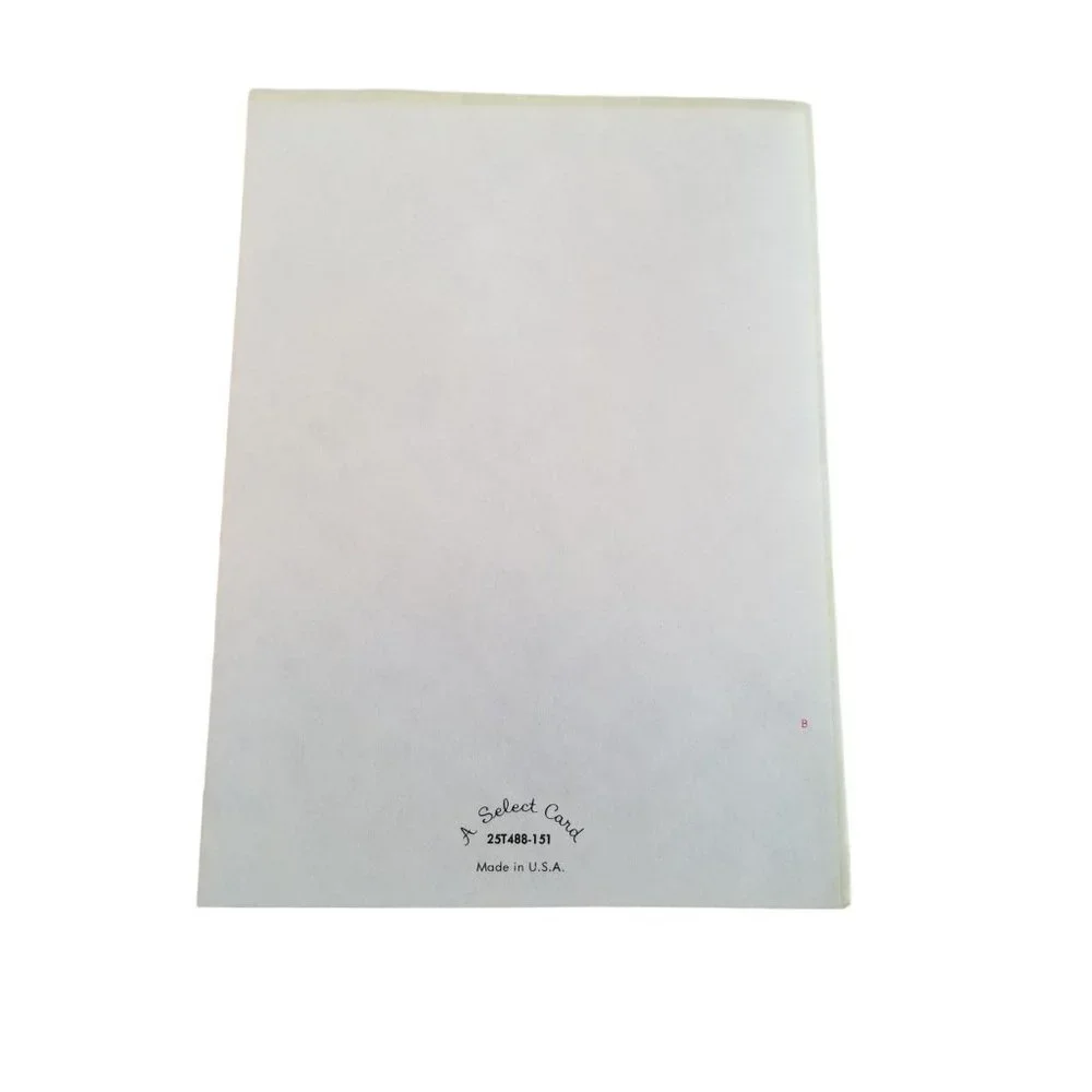 Vintage Greeting Card You're Nice to Remember Pink Flower Daffodil Floral Unused